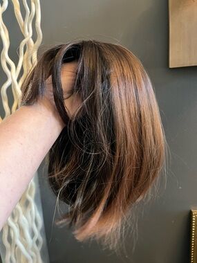 Brown Straight Bob wig - Unbranded
